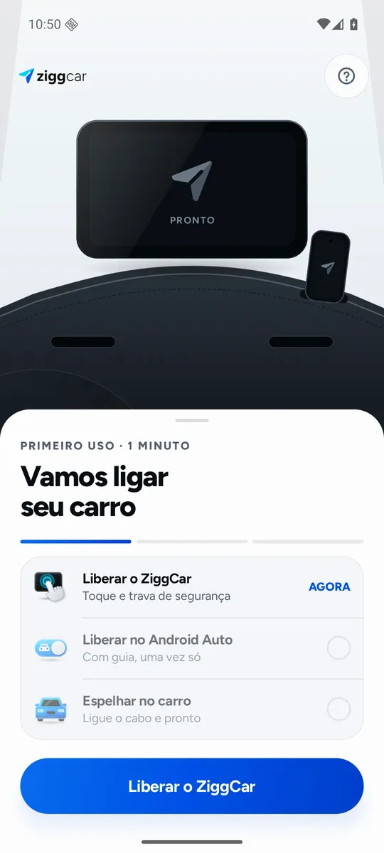 Captura real do primeiro uso do ZiggCar: Vamos ligar seu carro