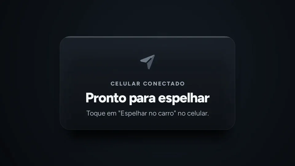 Apagada: pronto para espelhar
