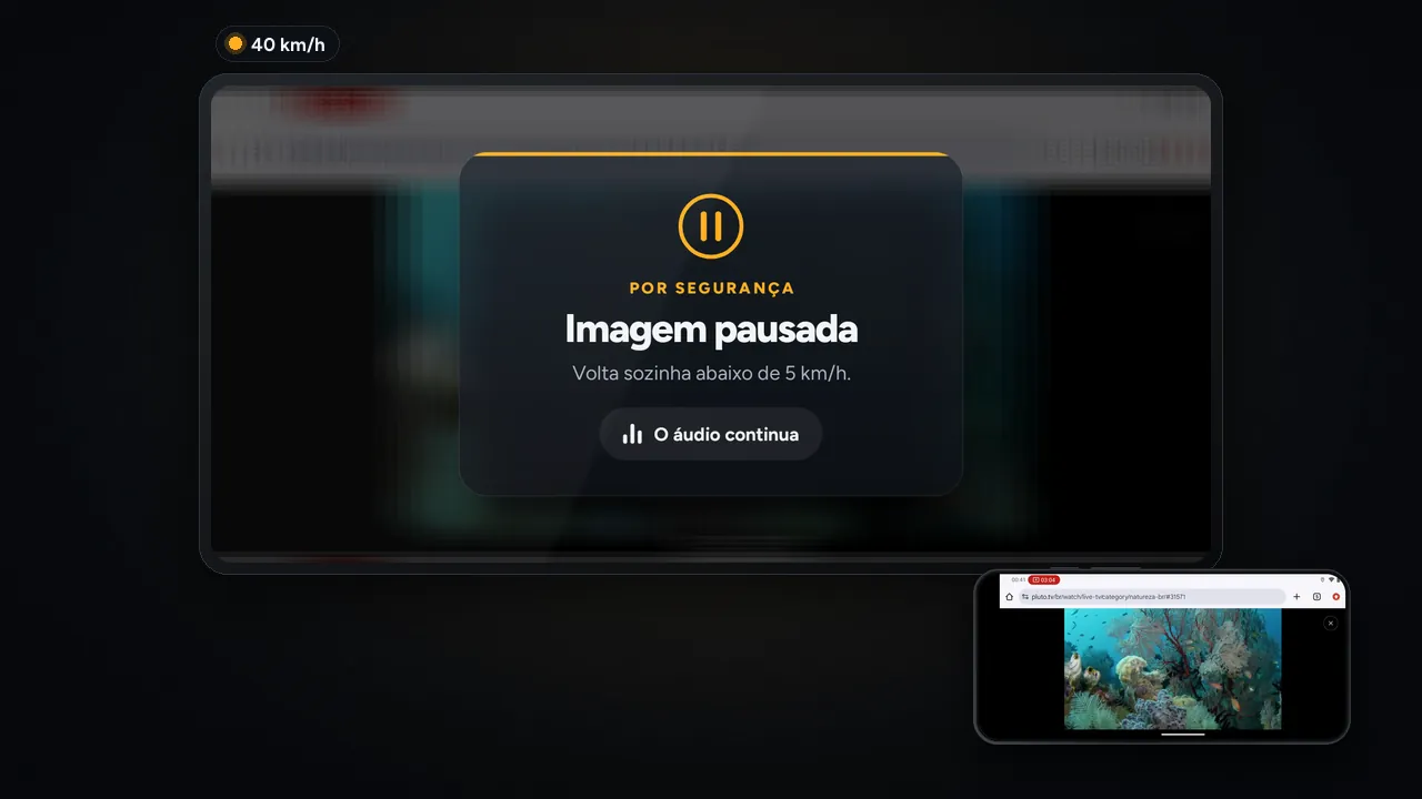 Vídeo: TV grátis na central com o carro parado